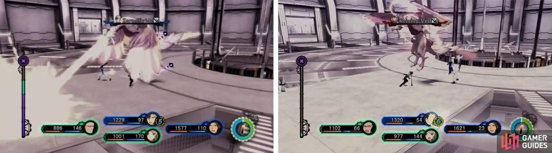 Watch out for Aska’s horizontal beam attack that has a wide range avoid Shining Veil when he gets below half HP.
