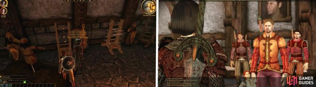 You will want to kit out yourself quickly during this trip as you will be fighting many guards. At the end, Vaughan will offer you money in return for not killing him.