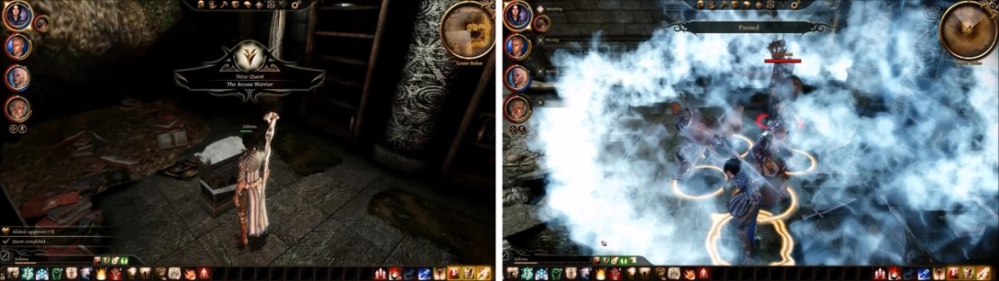 Talking to the gem leads to you unlocking the Arcane Warrior specialization if you choose. Further into the Ruins is another vial with a Revenant.