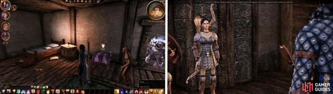 Find the Free Sailor Sextant in this chest. Devera’s bow is a unique bow and a good weapon if you need a good bow.