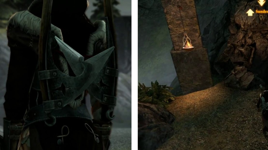 After meeting Merrill, continue into the Sundermount Caverns.