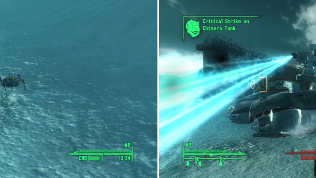 Straight out of Starcraft, spider mines are mobile proximity mines (left). Chimera Tanks are a somewhat less sneaky threat (right).