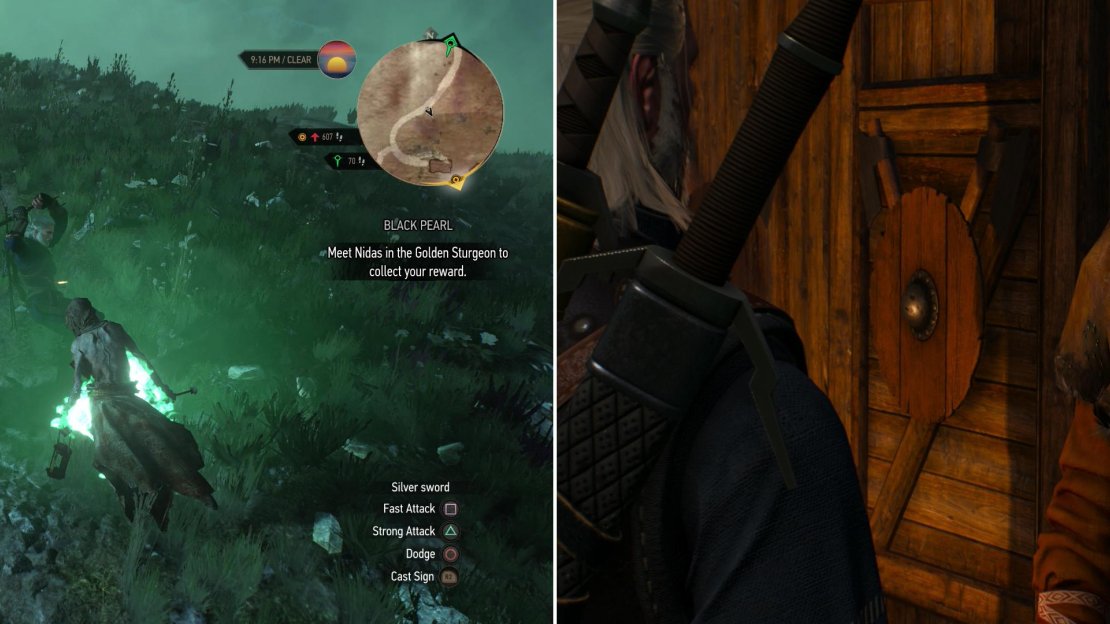 Wraiths infest Eldberg, a clear sign that something wicked is afoot (left). Check up on the lighthouse keeper, Mikka (right).