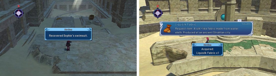 Get Sophie&rsquo;s swimsuit and then head to the valkines to get the new treasure.