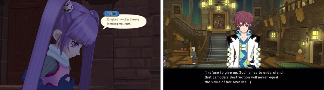 Head to Lhant Manor for some scenes and skits revolving Sophie&rsquo;s suicide attempt.