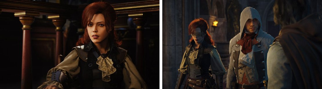 Meet Elise at the Cafe for a scene where you take her to the Assassin HQ.