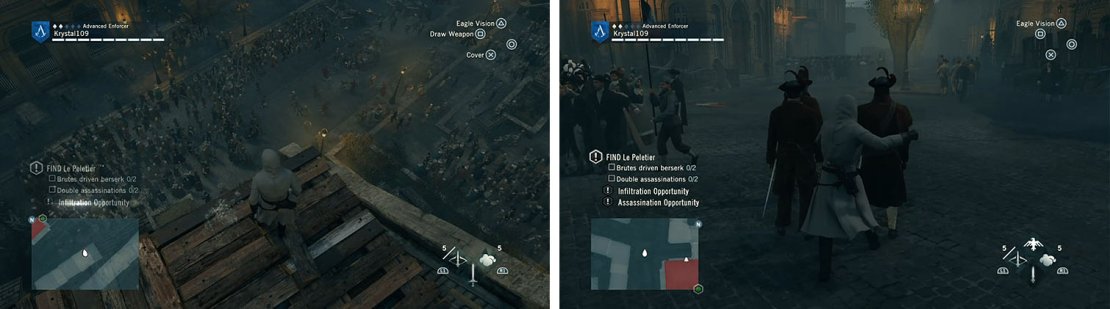 If the guards are fighting the rebels you&rsquo;ll need to wait for them to finish and walk away before you double assassinate them.