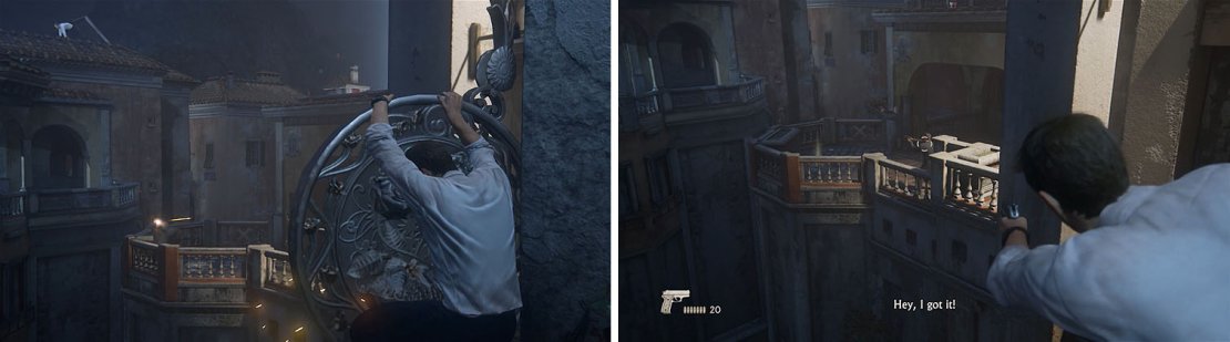 When you reach the round sign you&rsquo;ll get a gun to finally play offensively.