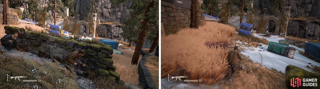 Mark enemies so they don&rsquo;t sneak up on you and use the tall grass for cover.