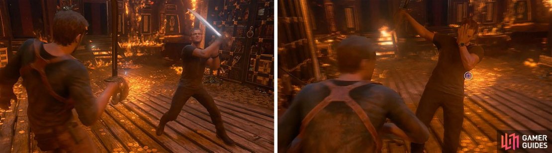 Evading Rafe&rsquo;s combos will open him up to being stunned by pressing Square, giving you a great chance to attack back.