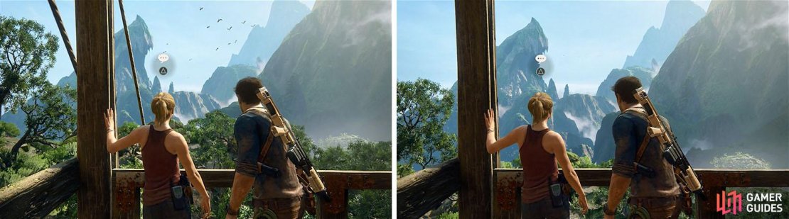 Left: It&rsquo;s like a postcard. / Right: So, what made you change your mind?