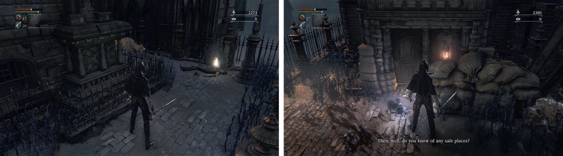 Get the treasure in the small alley and then save the Lonely Old Dear from a Rabid Dog.