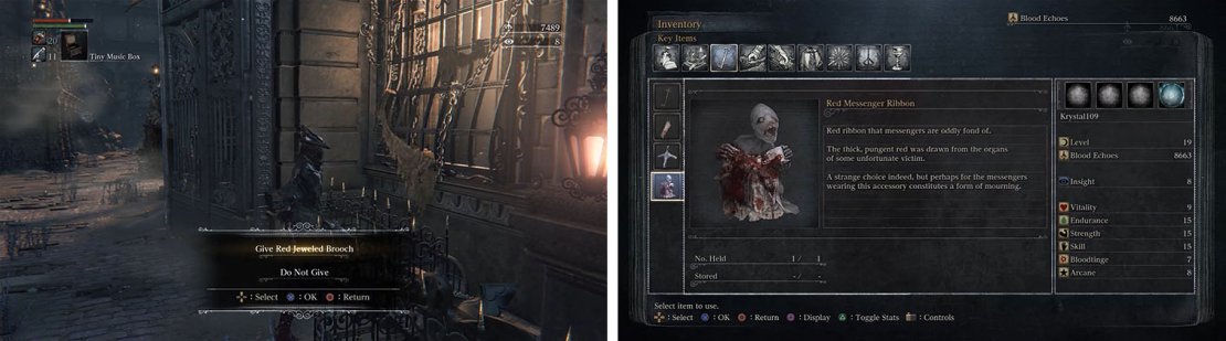 If you give the girl her mother&rsquo;s brooch you can kill the Maneater Boar for a Messenger Skin.