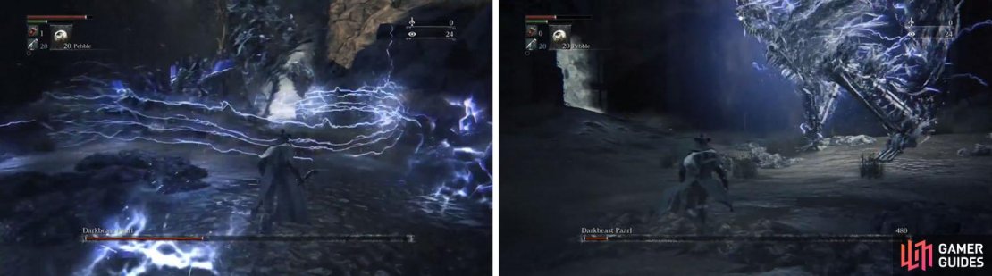 In Phase 2 Paarl&rsquo;s attacks gain extra waves of lightning damage when he is charged up.