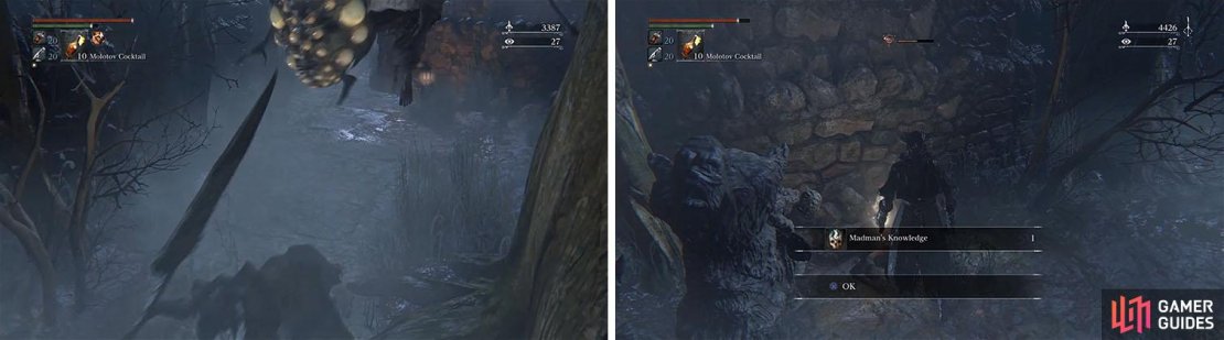 Watch out for the sneak attack and then pick up the Madman’s Knowledge.