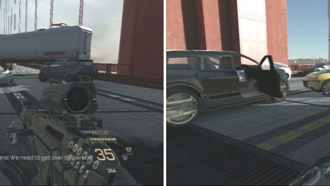 Look left from the yellow car right to find your prize.