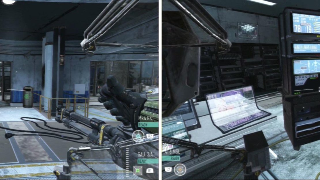 When you get to a large area, head downstairs and start checking out the rooms on the left side to find the Intel.