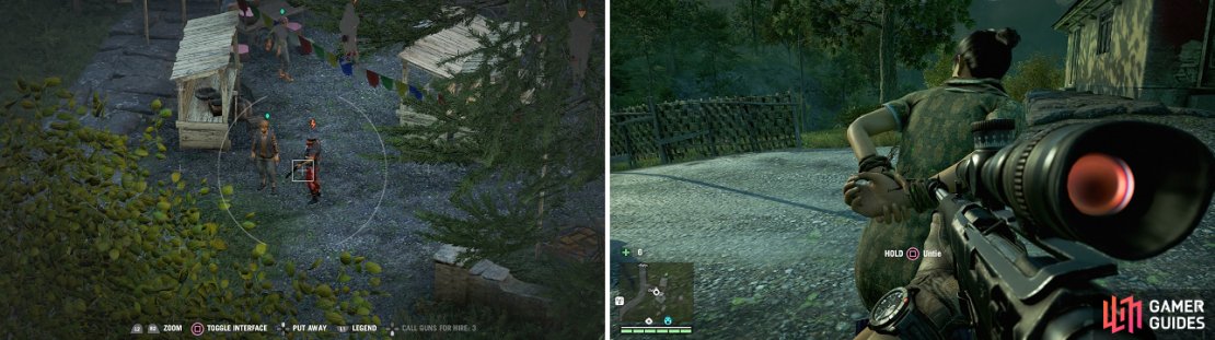 Try and scout the area so you know where all the enemies are located. Sometimes, hostages are tied up and you can free them to earn a little extra cash.