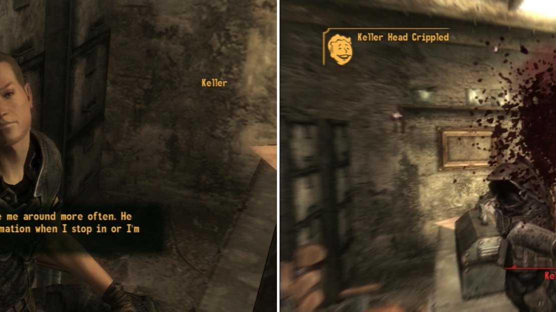 You can strike a deal with Keller to get Contreras to snitch (left) or you can kill the undercover Ranger to keep Contreras safe (right).