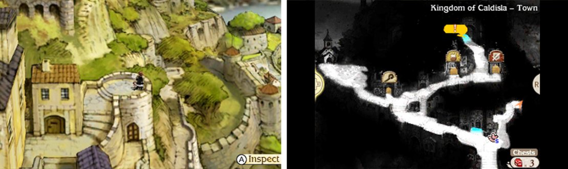 The town looks the same, but the shops and hidden items are different.