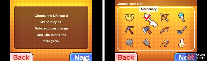 There is no right or wrong Life to begin with, so pick whichever you like best!