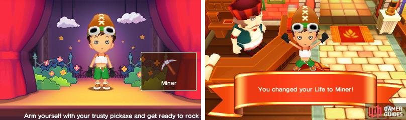 Miner, Woodcutter and Angler are recommended for gathering materials.