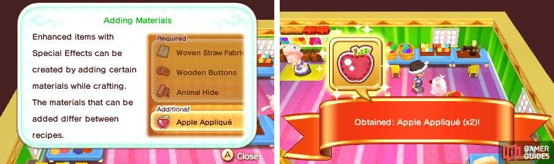 Appliqu&eacute;s add a tiny (+1) stat boost to your clothes; better than nothing, we suppose.