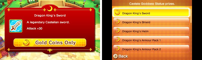 That sword looks spiffy, but if you&rsquo;re unlucky, you could waste a hundred coins to get it.