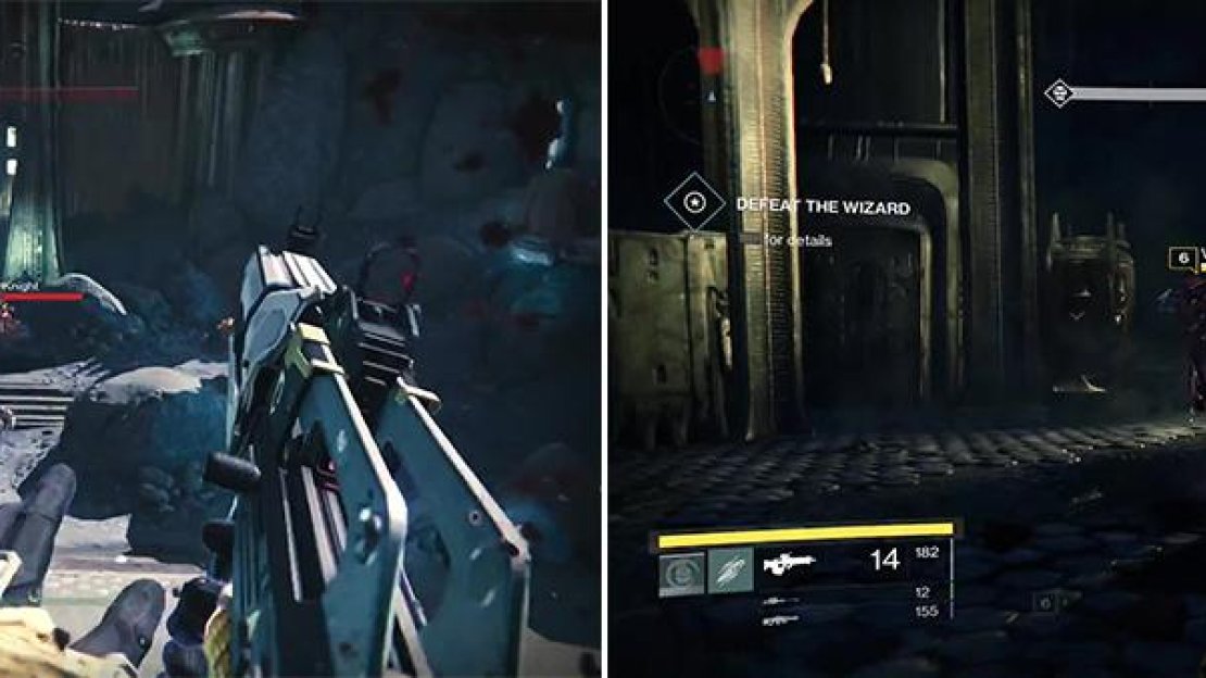 The Fallen will rush you and there will be strong enemies like Knights in the group (left). The Wizard (right) here is fairly powerful, but can be dealt with using strong weapons/attacks.