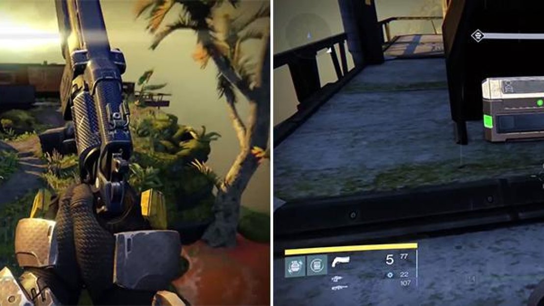 Look for the building at the back of this area. Jump over it to find the chest.