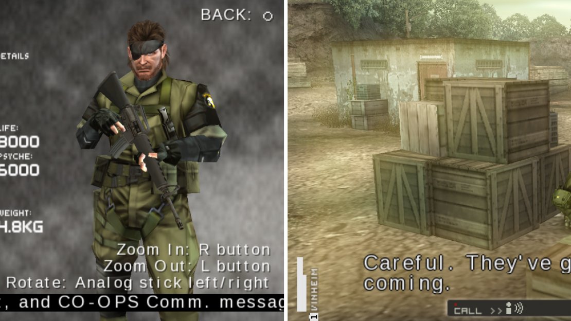 My way to start OPS #3 (left picture). Hide as the mission starts because reinforcements are coming (right picture).