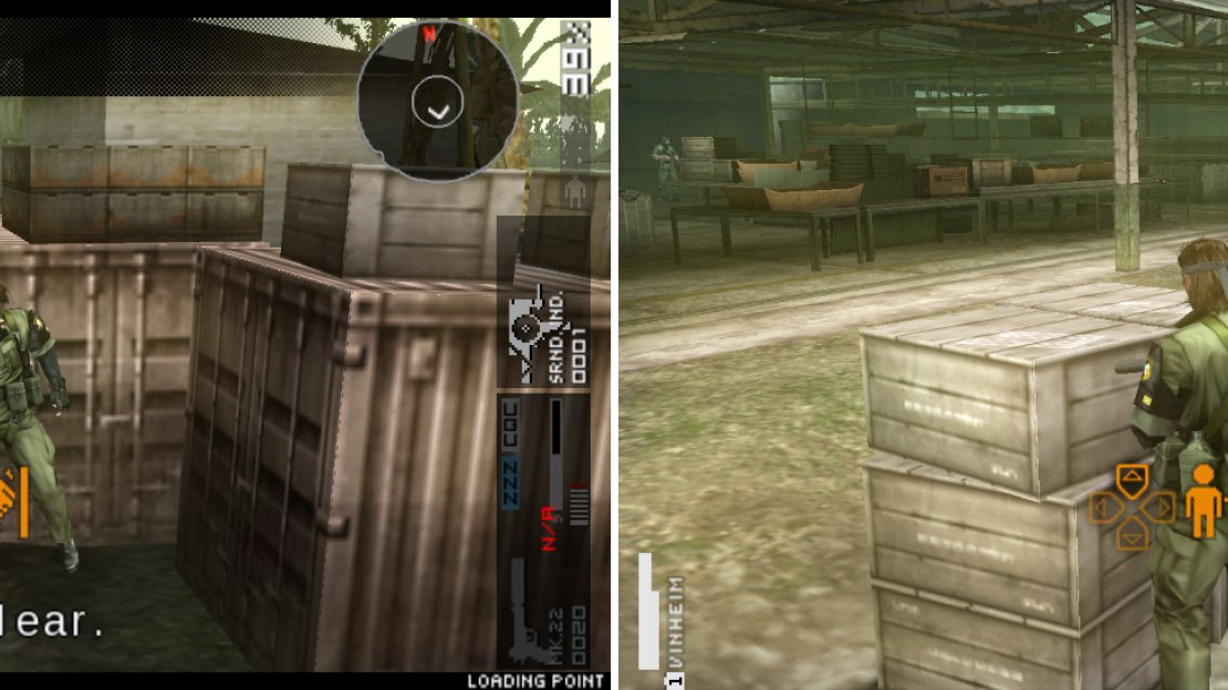 If the soldiers get suspicious you can run to the entrance to hide (left picture). Crates mentioned in the paragraph above (right picture).