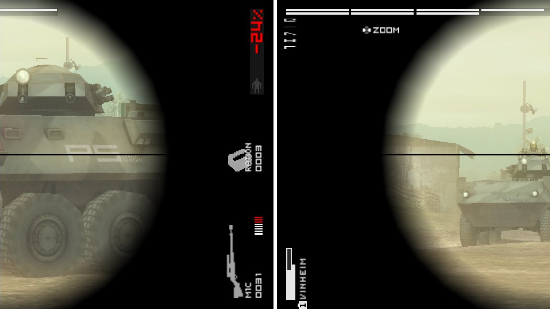 If you decide to go for the tank, the fuel containers are its weakness (left picture). The commander comes out of the vehicle waiting for you to headshoot him (right picture).