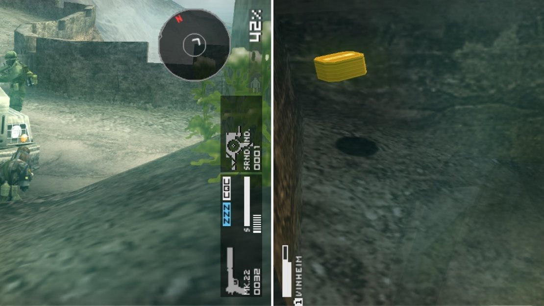 Perfect spot to hide from the soldier (left picture). Don’t forget about the POW near the truck before you leave the area.