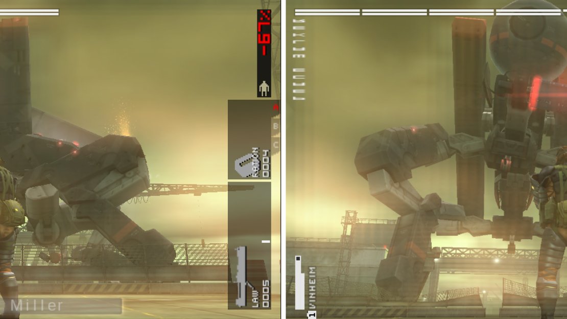 Peace Walker ready to defend itself after the initial launch.