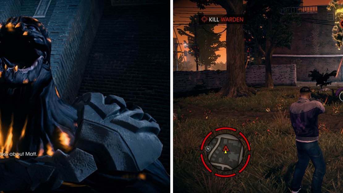 This Warden, unless you’ve had stray ones, will introduce the Stomp power to the game, so jump into the air when you see it jump up slightly.