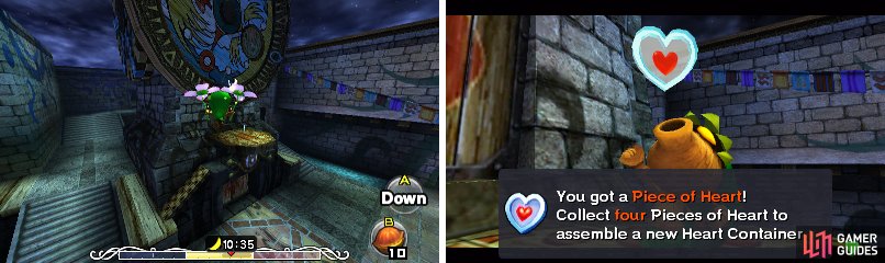 There are a whopping 52 Pieces of Heart hidden in Termina; this one isn&rsquo;t so hidden though.
