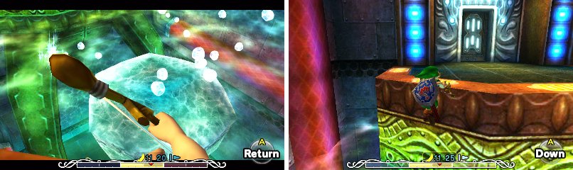 You can create your own path by freezing the sparkling water with your Ice Arrows.