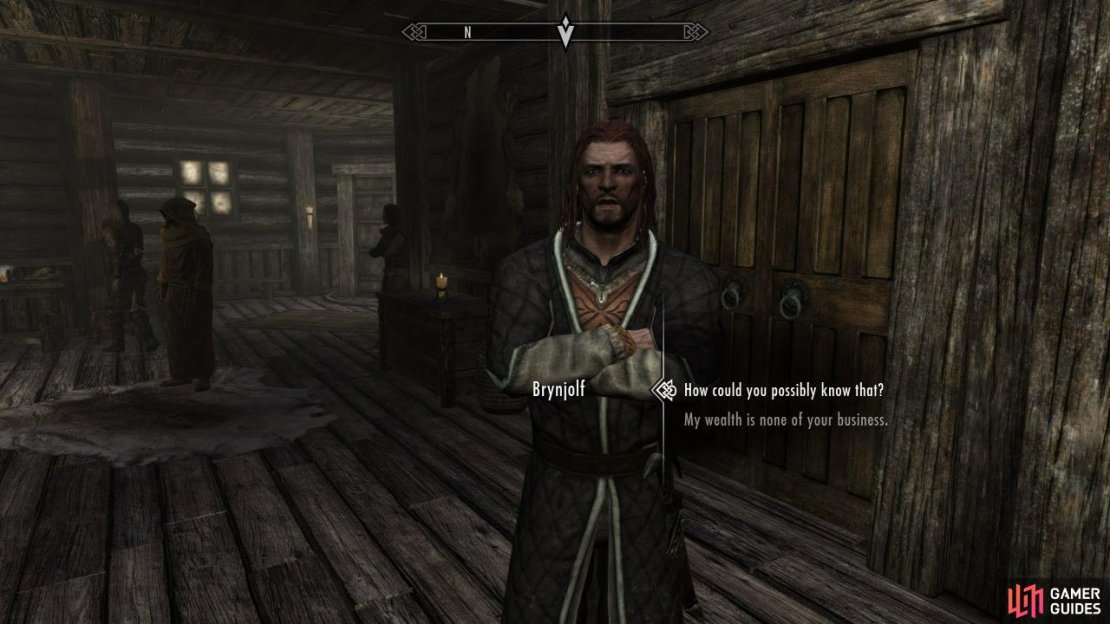 To start the Quests for the Thieves Guild, you need to head over to Riften. Once inside, move forward and you&rsquo;ll meet Moul. After a quick chat, ask about the Thieves Guild and he&rsquo;ll tell you to go find Brynjolf if you&rsquo;re interested. Go to the marketplace and look around for him.