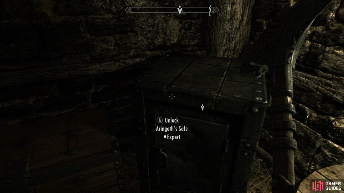 Either way, when you get the key, return downstairs and go down to the basement and here, sneak your way to the marker and open the safe. Take the loot inside, then go into the sewers right next to the safe to make your escape. After that, head back to Brynjolf and speak to him. Show him what you found and in the end he&rsquo;ll pay you your pay (600 Gold) and will tell you that Maven Black-Briar wants to speak to you personally.