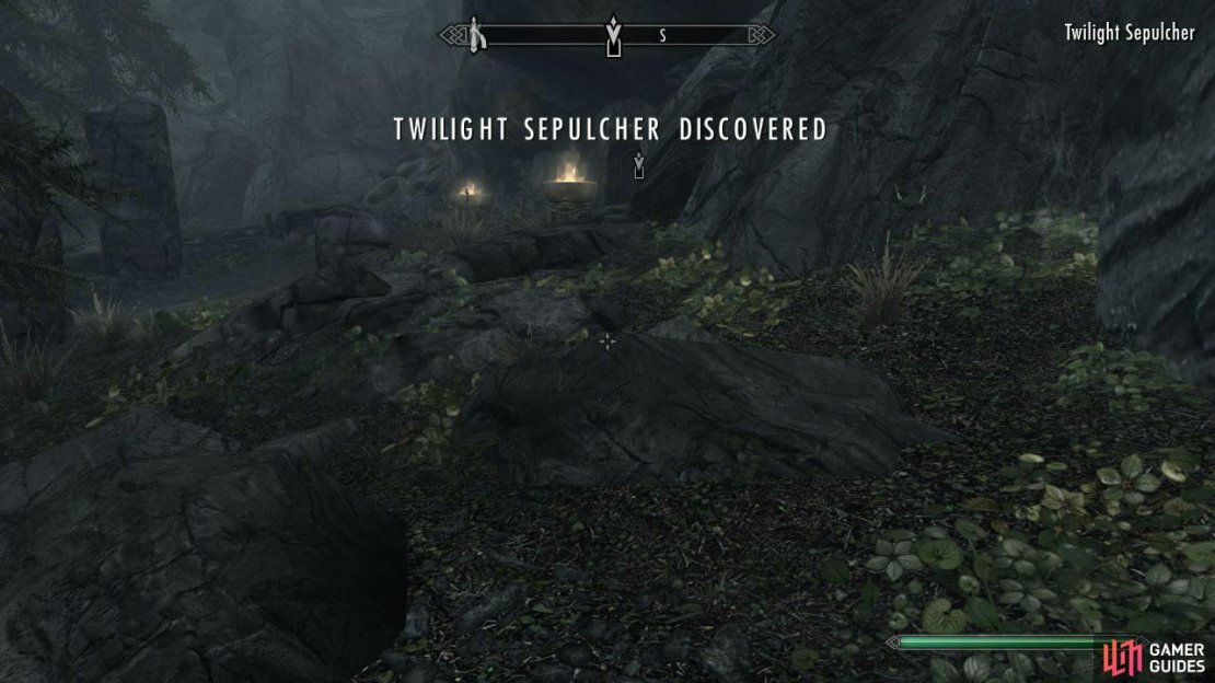 Our goal now is to enter the Twilight Sepulcher so that we can return the Skeleton Key back to Nocturnal. You&rsquo;ll find the Twilight Sepulcher on the southwest portion of the map (west of Falkreath), so fast travel to the closest place you can and make your way there.