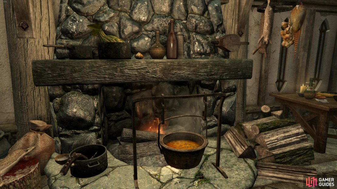 There&rsquo;s a fireplace with a cooking pot ready to cook up some nice meals!