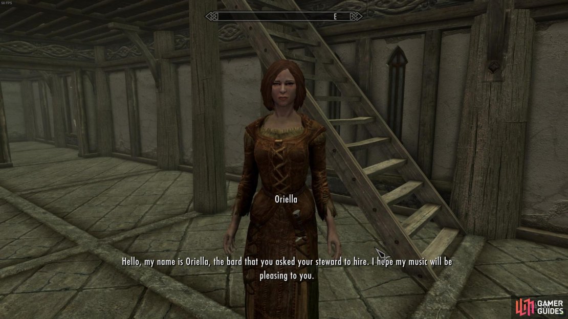 Oriella is the assigned bard for Heljarchen Hall.