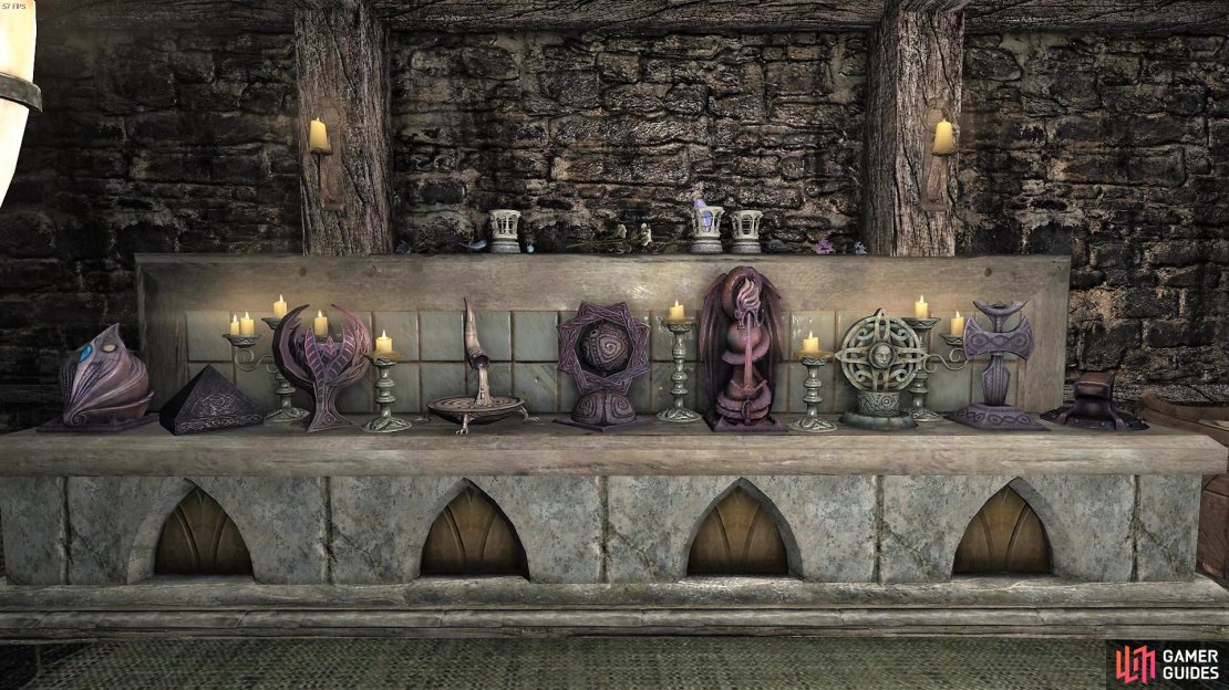 The Shrine base can hold one of every God&rsquo;s shrine. 