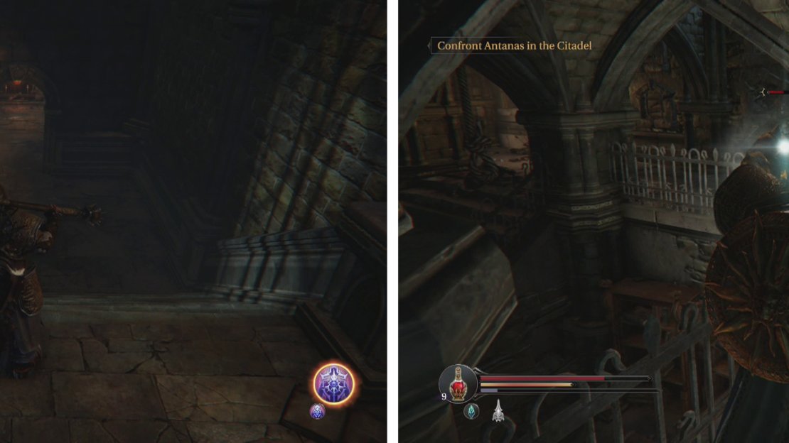 Clerics play well with medium armour (left) and focus on ranged attacks (right).