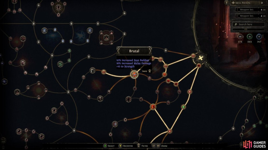 The Passive skill tree is huge, but for the first 15 or so levels, you don&rsquo;t have to worry about wasting your points.