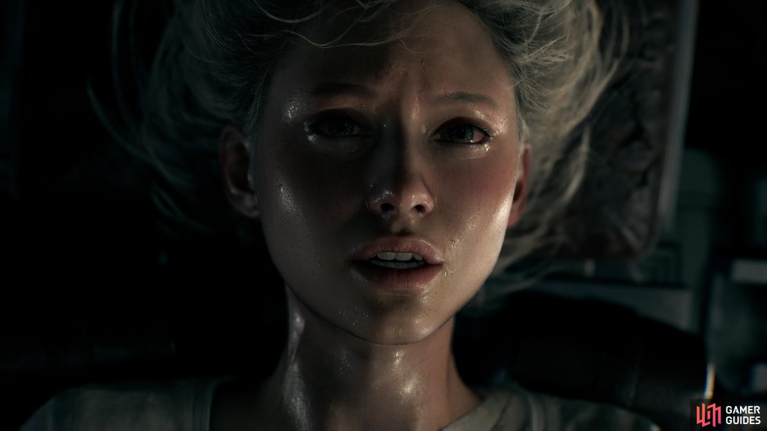 The attention to detail on Grace’s face immediately caught our attention. Image credit: Capcom