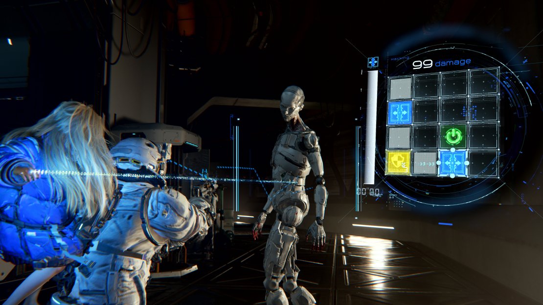 You’ll need to both hack and move at the same time in Pragmata.