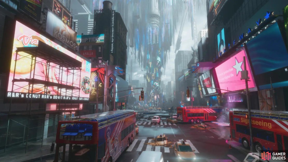 New York is impressive and a welcome change from the hallways of the lunar station.