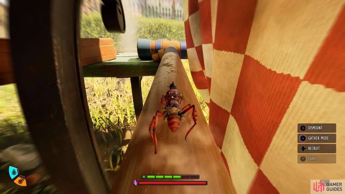One of the best new additions to the game are buggies - insects you can raise and ride, giving you a hand in combat and making exploration go faster.